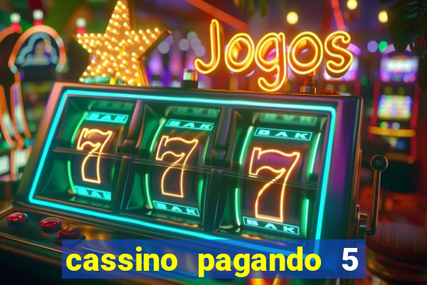 cassino pagando 5 reais no cadastro